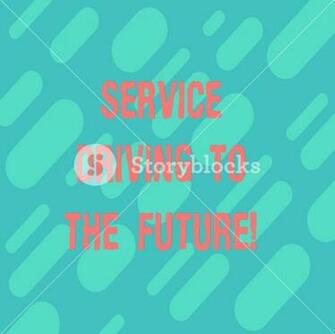 Word Writing Text Service Driving To The Future Business Concept