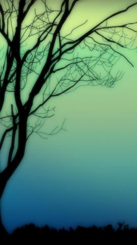 Silhouettes Tree iPhone Wallpaper