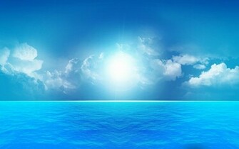 Beautiful Summer A Blue Day At Sea Wallpaper HD