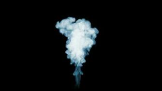 3d Render Of Smoke In Slow Motion Isolated On Black Background