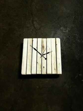 Diy Pallet Wall Clock Wooden Furniture