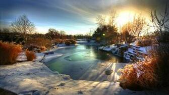 Beautiful Winter Scene Wallpaper