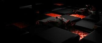 Wallpaper Cube Fire Dark Light Alloy