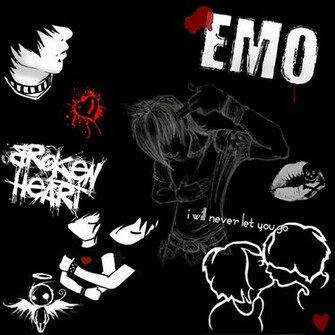 Wallpaper Beautiful Emo Love