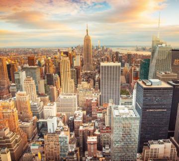 Shipping 3d Custom New York City Landscape Walls Nostalgia