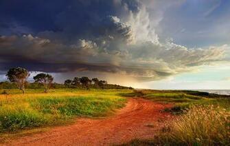 Wallpaper Road The Sky Clouds Storm Shore Australia