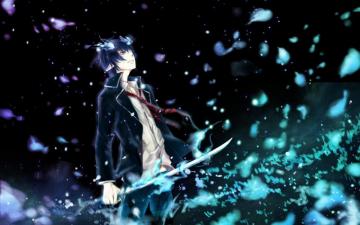 4k Ultra HD Blue Exorcist Wallpaper Background Image