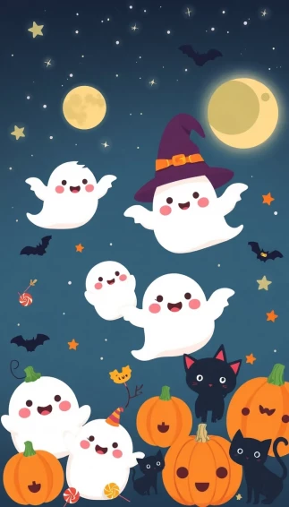 Kawaii Halloween Wallpaper