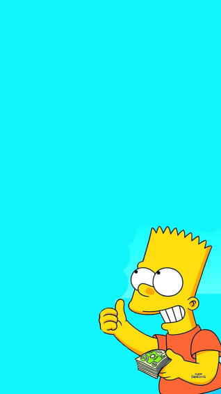 Bart Simpson Weed Wallpaper