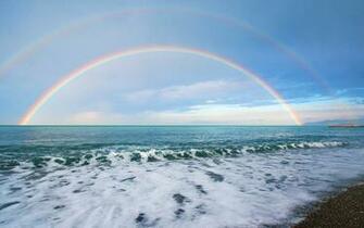Rainbow Ocean Sea Wallpaper