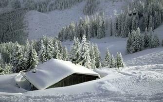 Wallpaper Box Snow Mountains In Winter HD