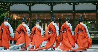 Hollyhock Festival Shrine Kamigamo Kyoto Japan