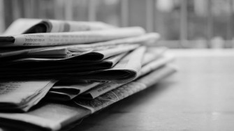 Black And White Newspaper Wallpaper