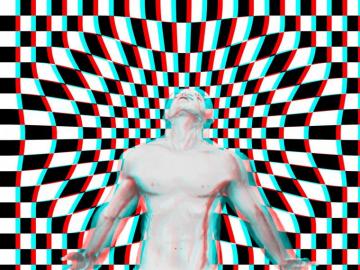 3d Red Cyan By Stormo Wallpaper