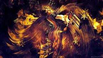 Bayonetta Pistol Wings Game Girl Graphics Fantasy Warrior Sexy Weapon