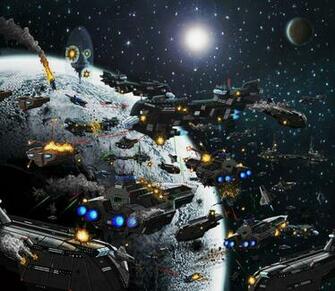 Space Battle By Villenummisalo