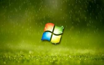 Microsoft Windows Green Rain Logo Desktop Wallpaper