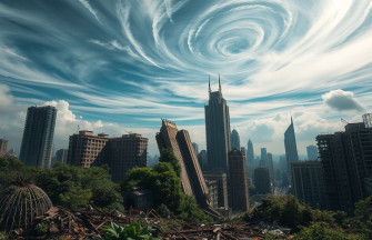 Destroyed City Background