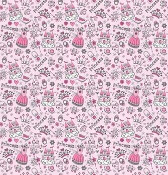 Eaa Vector Seamless Pattern Fairy Tale Princess Tiara Crown Notebook