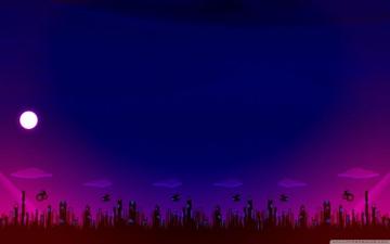Night Illustration HD Wallpaper Top