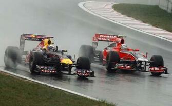 Formula One Race Racing F Rain Wallpaper