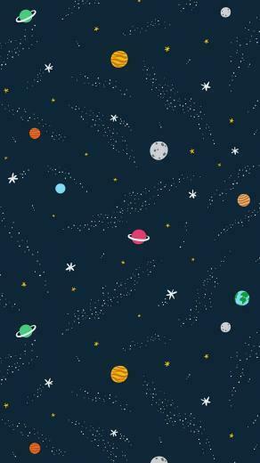Planets In Space Mobile Wallpaper Screen