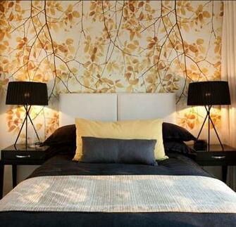 Natural Feel Wallpaper Yellow Tone Architecture Interior Decor