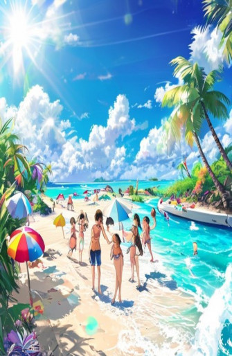 Anime Beach Wallpaper