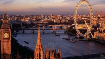 River Bridge Big Ben Ferris Wheel Wallpaper Background 4k Ultra HD