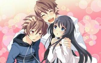 Anime Girl Friends Group Cute Boys Wallpaper
