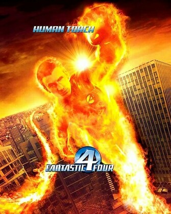 Fantastic Four Human Torch Superhero Movie Posters Wallpaper Image