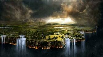 HD Desktop Fantasy Forest Waterfalls Wallpaper And Make This