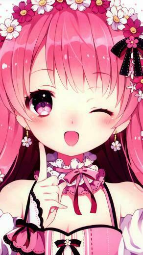 Cute Cartoon Girl Wallpaper iPhone Plus HD