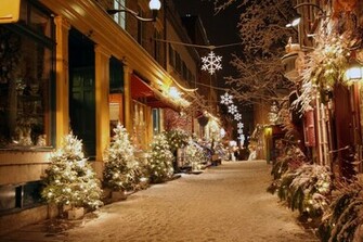 Real Christmas Eve Night Wallpaper