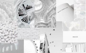 White Aesthetic Computer Background