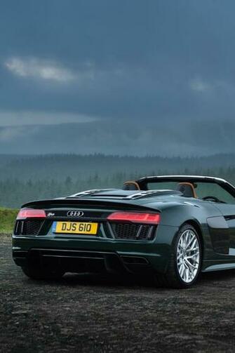 Audi R8 Spyder V10 Plus Rear 5l Wallpaper X