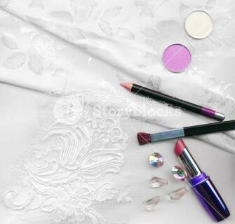 Textile Wedding Background And Makeup For The Bride Royalty