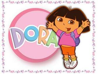 Sweet Dora Wallpaper With Flowers