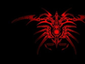 Related Pictures Red Tribal Dragon Wallpaper Background