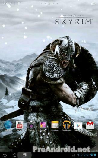 Skyrim Live Wallpaper