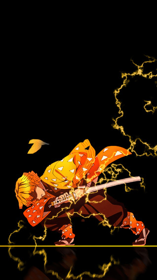 Zenitsu Thunder Breathing Wallpaper iPhone Phone 4k 8831e