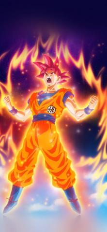 iPhonexpapers iPhone X Wallpaper Be62 Dragon Ball Fire Art