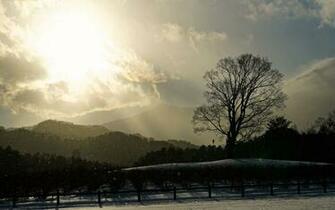 Setting Beyond The Mountain Sunset Wallpaper By Yoshiki Travel
