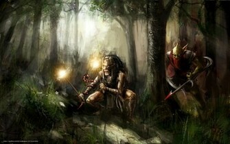 Wallpaper Fantasy Hunter Shaman Desktop In
