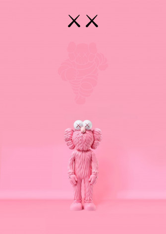 Kaws Wallpaper Purple Pink