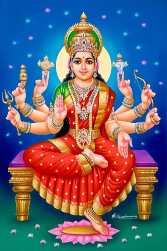 Goddess Lakshmi HD Wallpaper