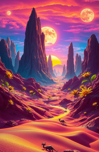 Alien Planet Landscapes Wallpaper