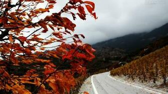 Mountain Fall Autumn Landscape Widescreen Wallpaper HD
