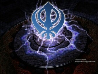 Abstract Khanda Sikh Symbol Wallpaper