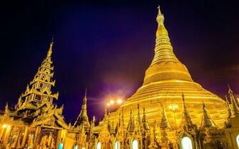 Shwedagon Pagoda At Night In Yangon Myanmar Burma Android